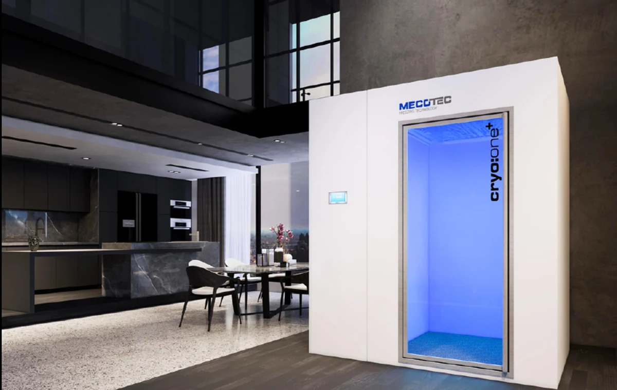 MECOTEC Cryo:One+ cryotherapy system integrated into a luxury residence