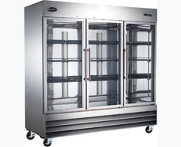 Three Glass Door Reach-In Cooler, model S-72RG